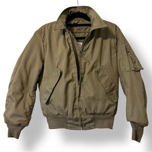 USGI Tanker Jacket CVC Cold Weather High Temp Resistant OD Green Small Amarid